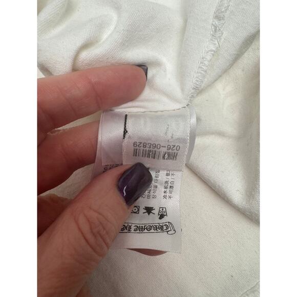 Men's Chrome Hearts White Gradient Logo Eye Chart T-Shirt Size XL - Picture 4 of 12